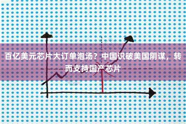 百亿美元芯片大订单泡汤？中国识破美国阴谋，转而支持国产芯片